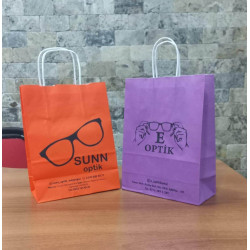 FİRMANIZA ÖZEL BASKILI KRAFT ÇANTA 18x8x24