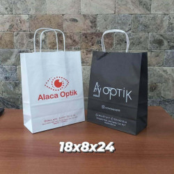 FİRMANIZA ÖZEL BASKILI KRAFT ÇANTA 18x8x24