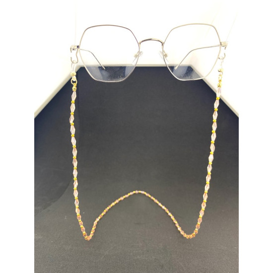 GÖZLÜK ASKISI - SAFİR DAMLA - PUDRA PEMBE