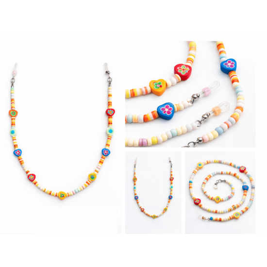 ÇOCUK GÖZLÜK ASKISI-FİMO-KALP